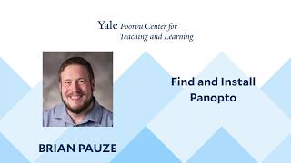 Find and Install Panopto
