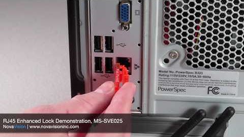 RJ45 Enhanced Lock Orange MS-SVE025