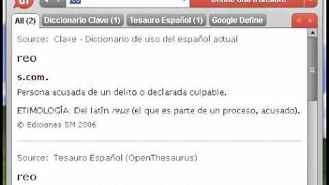 ¿Cómo se dice reo?