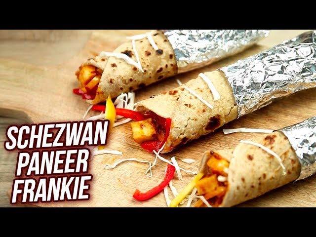 Schezwan Paneer Frankie Recipe - How To Make Veg Frankie - Quick Snack - Stop Motion Cooking -Sonali | Rajshri Food