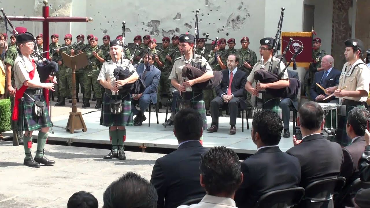 Conmemoración de la Batalla de Churubusco. Banda del Batallón de San Patricio.