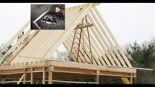 How to frame a Gable roof . Full demonstration on layout, cut, and assembly.
