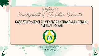 ASM655 : GROUP PROJECT REPORT VIDEO PRESENTATION (SMKTAJ). Profile