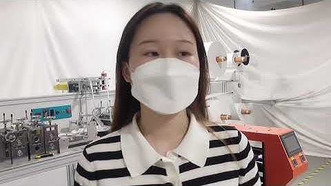 KF 94 mask machine  with packing machine./포장기가 있는 KF 94 마스크 기계./