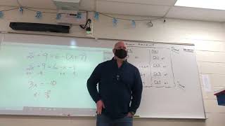 Algebra 1 - Chapter 2 Exam Review