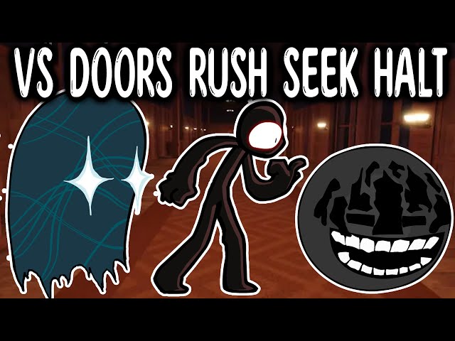 Friday Night Funkin' VS DOORS DEMO l Rush, Seek, Halt, Timothy (Roblox DOORS  1 to 100)(FNF Mod/Hard) 