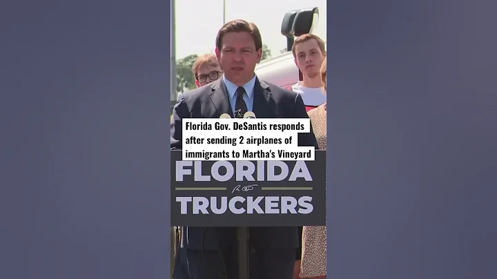 Florida Gov. DeSantis responds after sending 2 air...