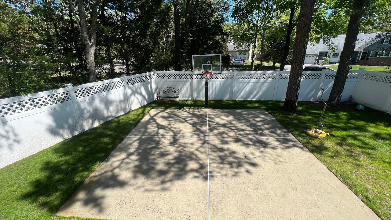 Basketball Court Surface Cleaning Waders Power Washing YouTube