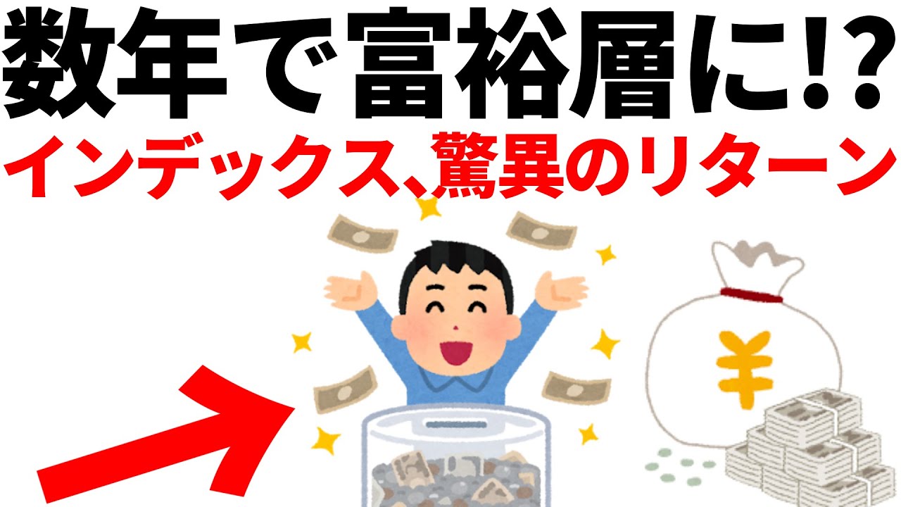 【驚異的】インデックス投資の短期リターンがヤバい