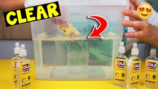 FIZ UMA CLEAR SLIME EMBAIXO DA ÁGUA, SERÁ QUE DEU CERTO? | TIO LUCAS