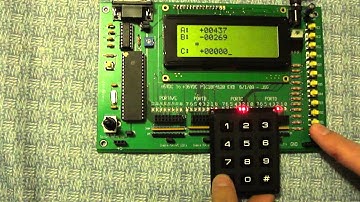 Calculator with a PIC board