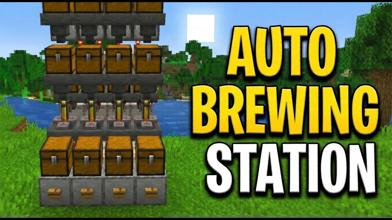 ПРОСТОЙ АВТОМАТИЧЕСКИЙ ИЗГОТОВИТЕЛЬ ЗЕЛЬЕВ - Minecraft Java и Bedrock