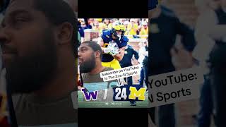 Michigan beat Washington.#nfl #cfb #goblue #greenscreen #shorts #espn
