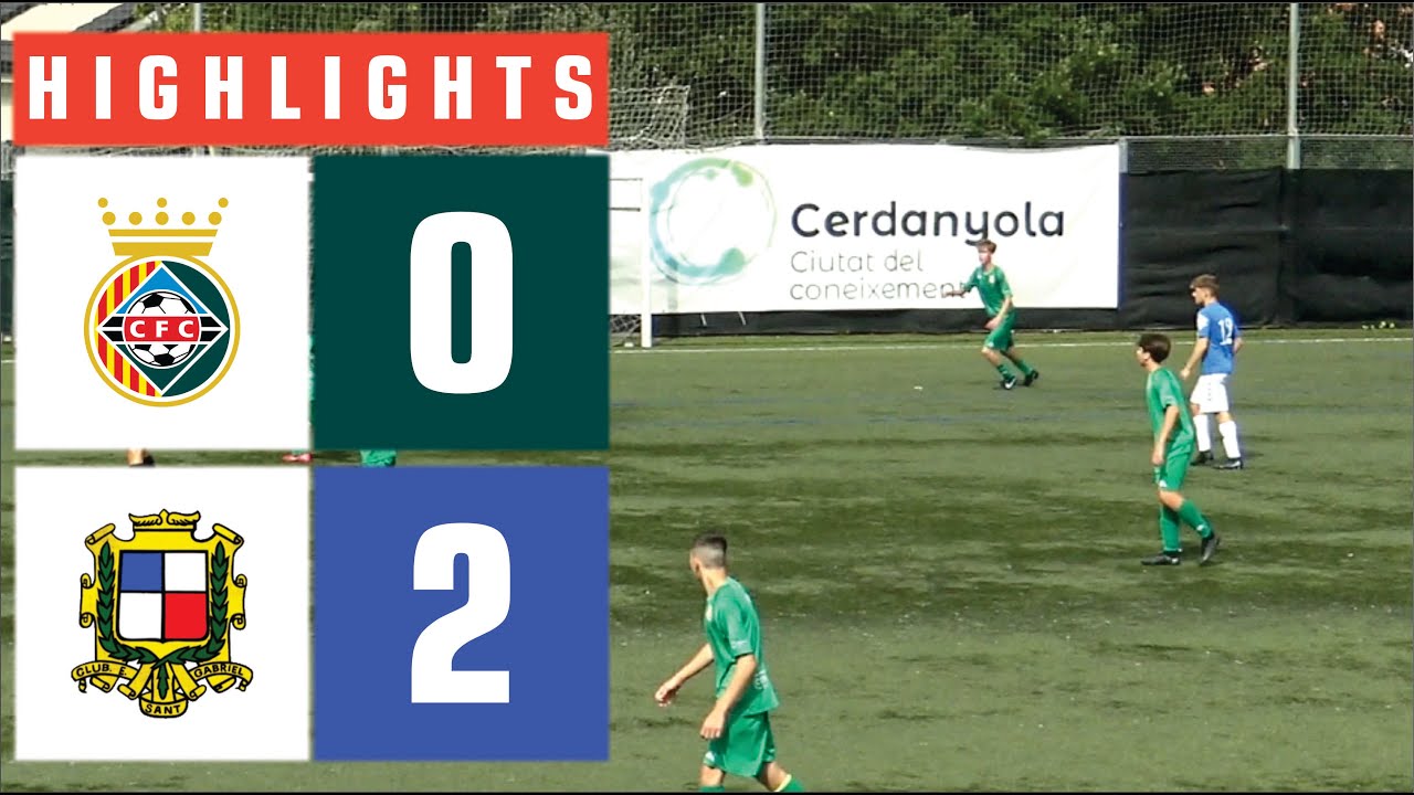 Jornada 02 (25/26) - CERDANYOLA VALLES, F.C. A - SANT GABRIEL, C.D. A (Resumen)