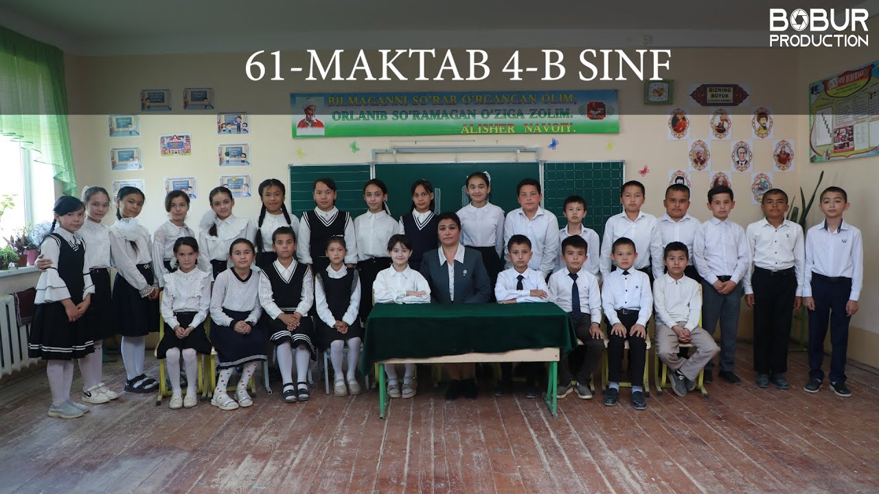 61maktab 4 B sinf