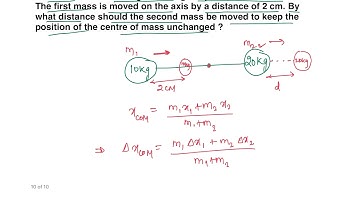 HC Verma solutions Centre of mass , Linear momentum, Collision: Q.8- Two blocks of mares 10 kg and