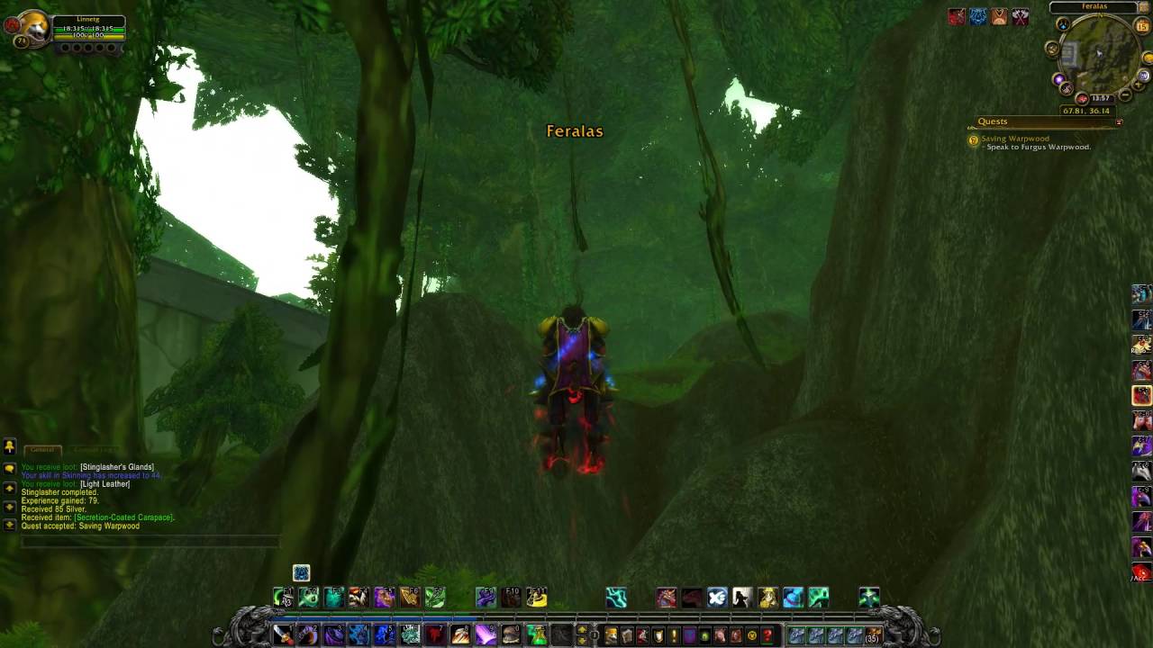 Saving Warpwood Quest ID 27130 Playthrough Feralas