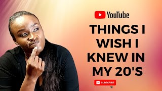 Things i wish i knew in my 20s