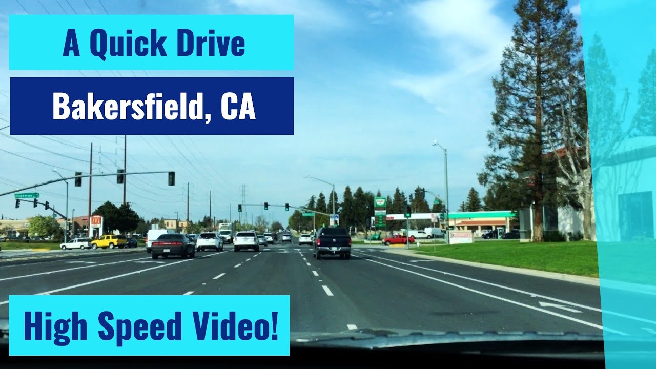 A Quick Drive Around Bakersfield, CA High Speed Driving Video YouTube