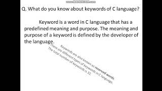 Lecture # 9  C Language