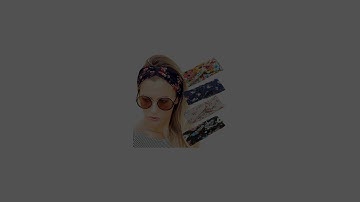 4 Pack Women Headband Boho Floal Style Criss Cross Head Wrap Hair Band Set1