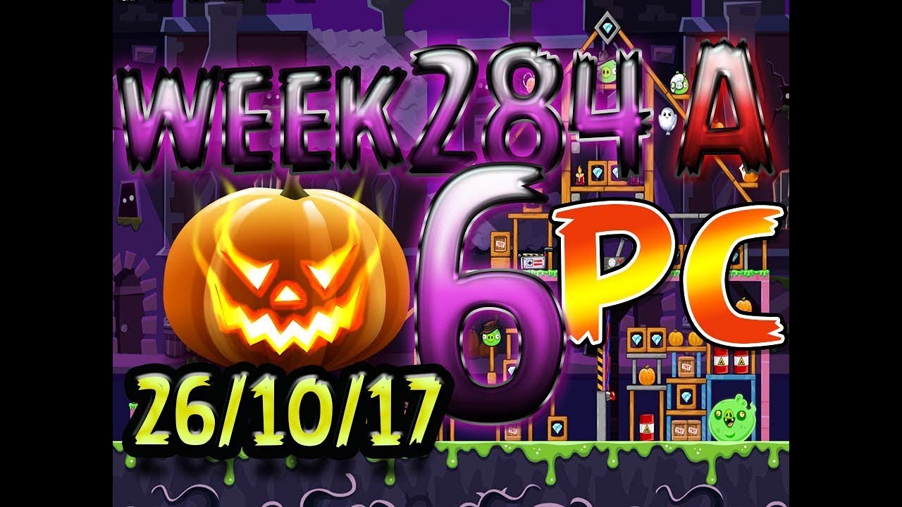 Angry Birds Friends Tournament Level 6 Week 284-A  PUMPKIN Highscore POWER-UP walkthrough