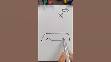 How To Draw Convertible Car Step by Step #shorts #shortsfeed