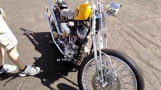 1952 Harley Davidson Panhead cold start