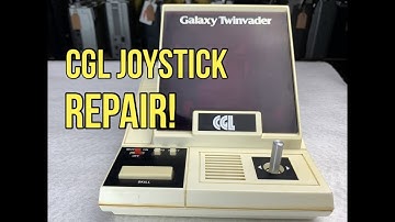 CGL Galaxy Twinvader Joystick Repair. Vintage Electronic Game Fix. Tabletop Space Invader Arcade