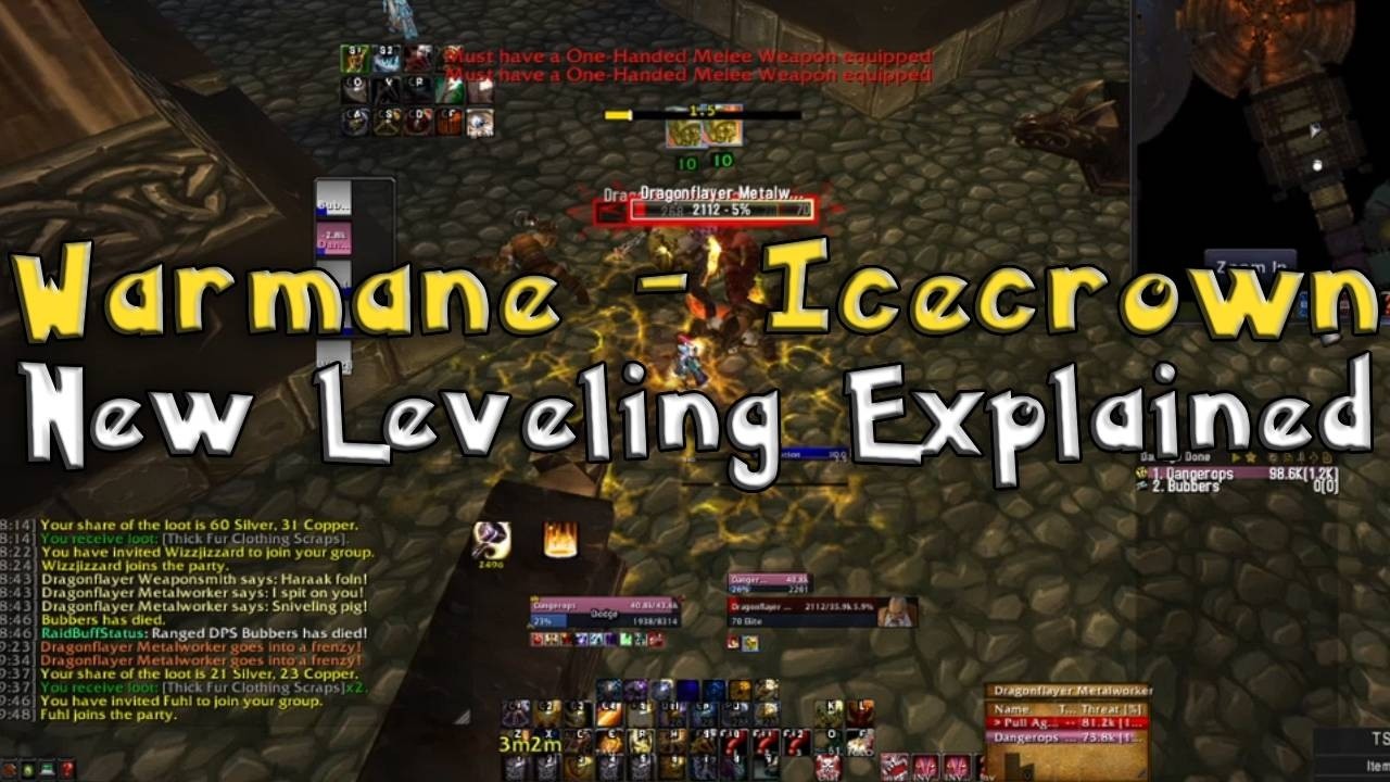 Warmane: объяснение новой системы прокачки уровней с 8 по 80.