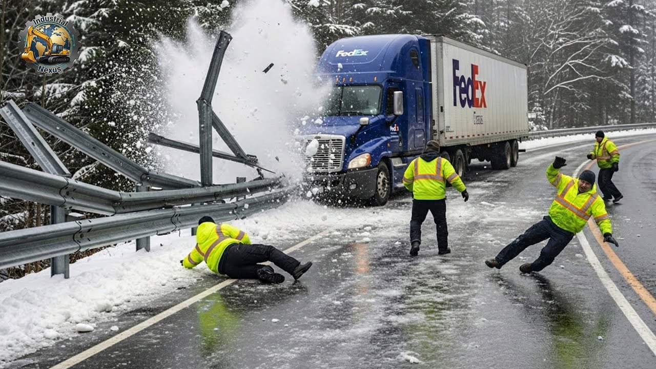 Icy Road Madness Caught On Camera - Winter Crash #1