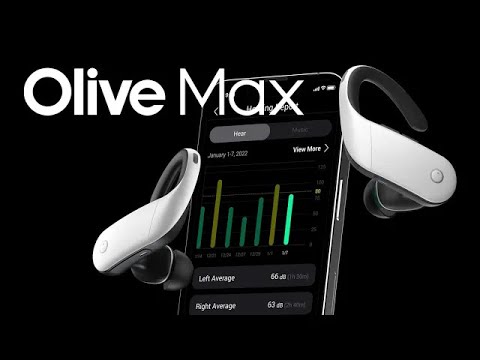 Olive Max: 2 in 1 hearing and earbuds.