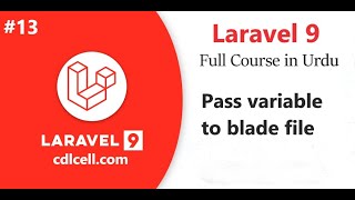 (13) Pass Dynamic data to Laravel Blade | Pass variable in laravel blade