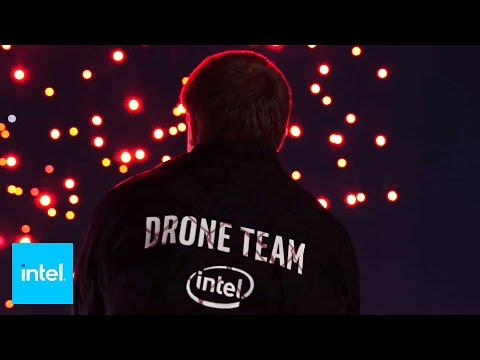 Coachella Shooting Star Drones Light Show | Intel