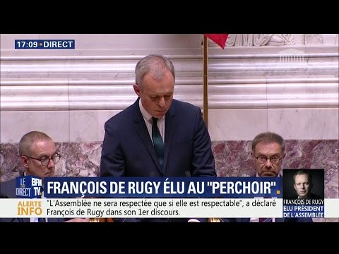 Elu président de l'Assemblée nationale, François de Rugy rend hommage à Corinne Erhel (BFMTV)