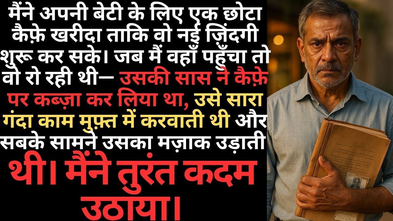 “मैंने बेटी को कैफ़े दिया, सास ने छीनकर उसे नौकर बना दिया… फिर मैंने खेल बदल दिया”