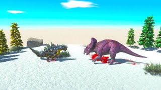 Mini Godzilla vs Styracosaurus - Animal Revolt Battle Simulator