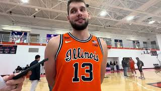 Illinois media day: 5th year center Tomislav Ivisic 