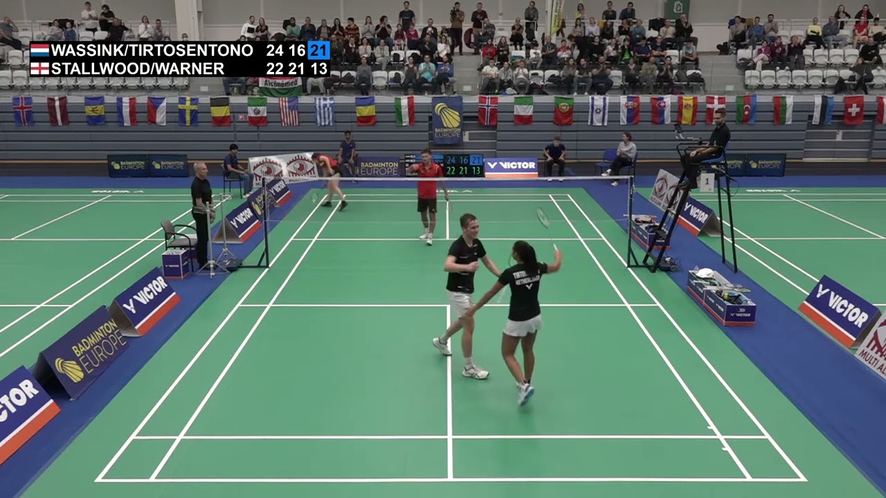 Match point - Wassink / Tirtosentono vs Stallwood / Warner - XD, Final - Hungarian Int. 2022