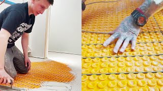 How to Install Underfloor Heating on Concrete Floor || WooGlobe