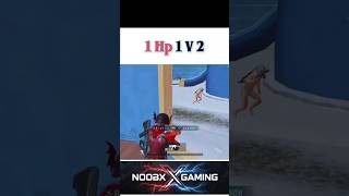 1 HP me 1 v 2 😱 | #bgmi #shorts