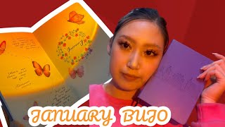 картинка: 🎒JANUARY BUJO📌1 САРАА ХЭРХЭН ТӨЛӨВЛӨВ🥰BUJO WITH AZUL❤️