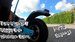 I upgraded the Kugoo S1 rear wheel to inflatable. How is the sound?