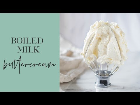 How to make Boiled Milk Buttercream - Ermine Buttercream - Cooked Flour Buttercream frosting