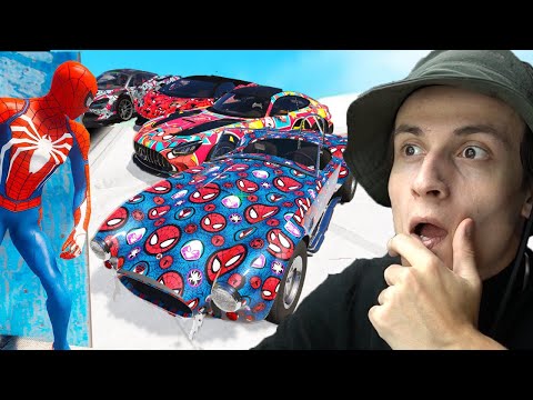 ყველა სპაიდერმენის მანქანა მოვიპარე GTA5 ში ! SPIDERMAN