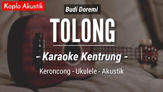 Tolong (KARAOKE KENTRUNG + BASS) - Budi Doremi (Keroncong | Koplo Akustik | Ukulele)