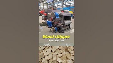 Drum Chipper Test Site:Production Capacity of 5-8 Tons,Adjustable Output Size#woodshredder