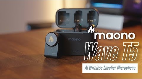 Maono Wave T5 - AI Wireless Lavalier Microphone