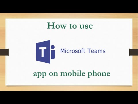 How to use Microsoft teams app in mobile phone. || How to login in Microsoft teams app || hqdefault