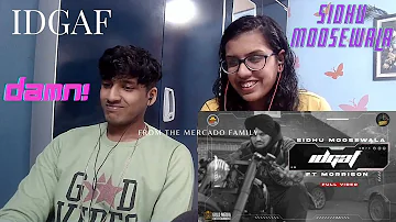 IDGAF Sidhu Moose Wala | Morrisson | Steel Banglez | TheKidd | SukhSanghera | Moosetape | REACTION